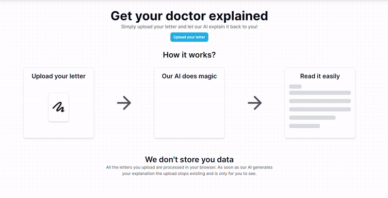 Explain My Doctor web application